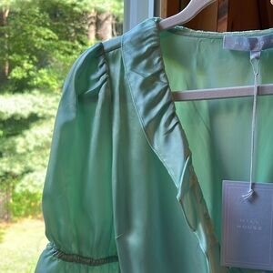 NWT Hill House Mint The Nima Wrap Dress